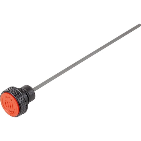 Kipp Plug W. Dipstick, Form:C With Vent And Air Filter, D=30, D1=18, Thermoplastic K0462.33018